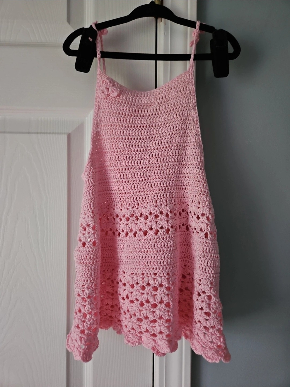Pink Crochet Dress 3t, Cotton Yarn